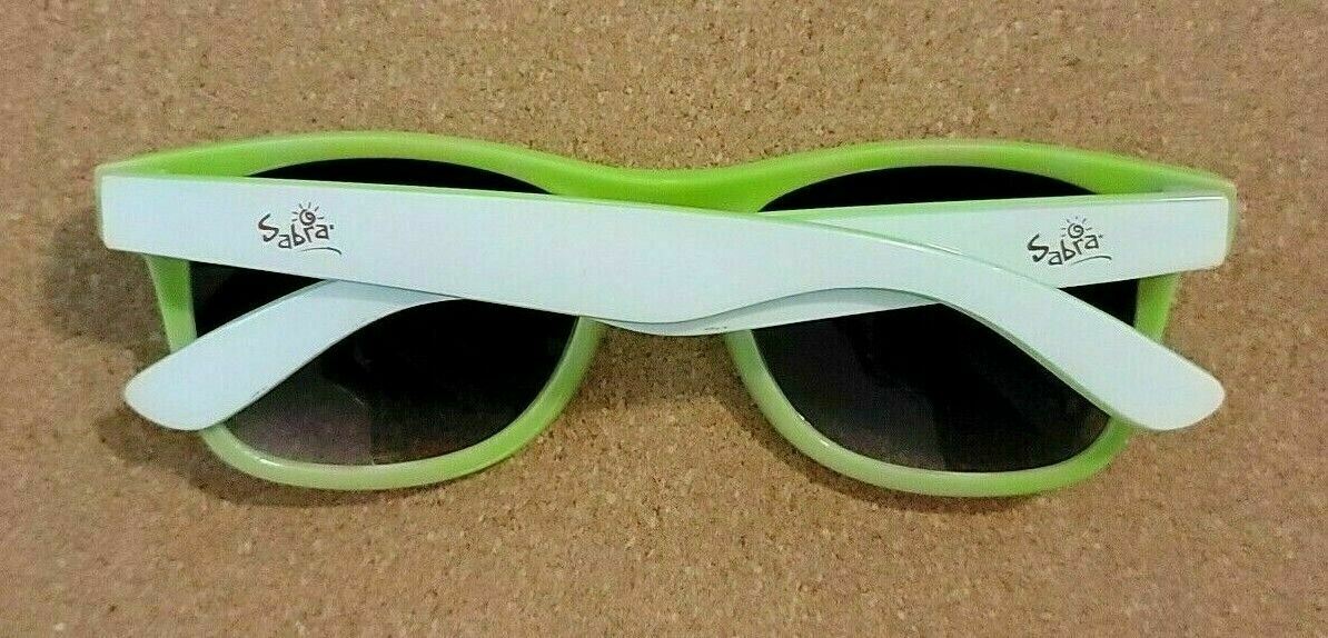 Sabra Hummus Guacamole Dip Sunglasses Promo Item - Plastic - Green And White