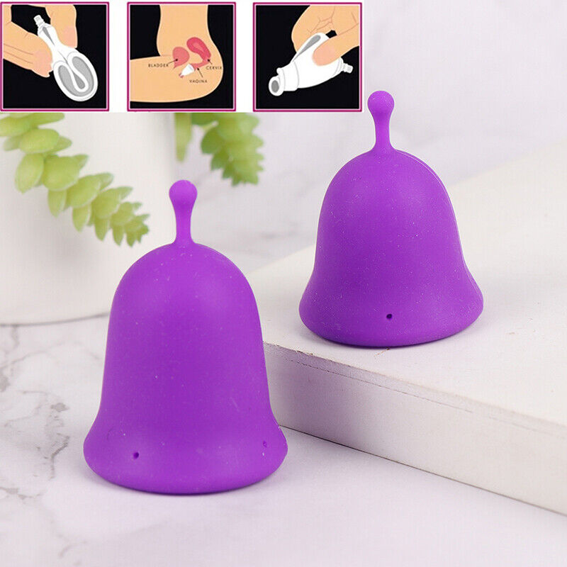 Menstrual Cup Medical Grade Soft Silicone Moon Lady Period Hygiene Reusa Wi