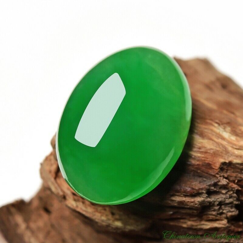 Certified Untreated Grade A Myanmar Ice Yang Green Jadeite Loose Gemstone #2023