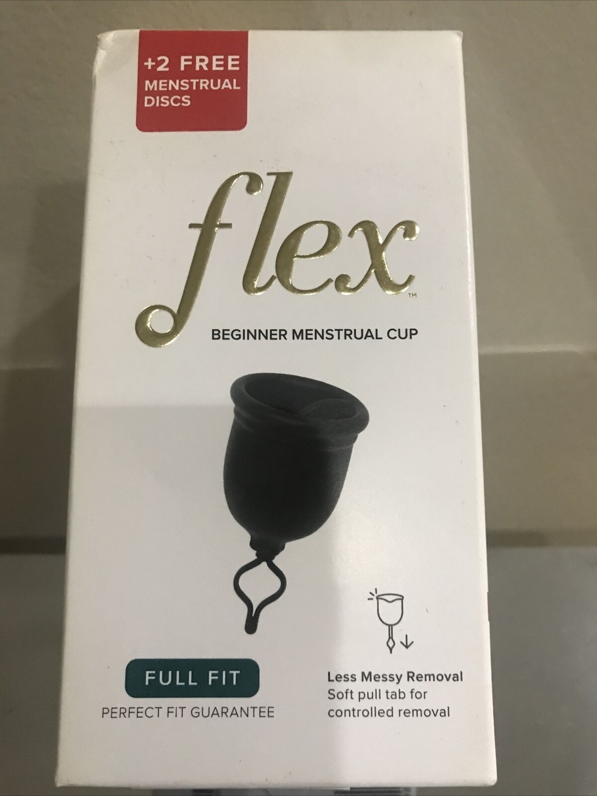 1 Of Sealed Box Flex Beginner Menstrual Cup Full Fit Reusable+ 2 Menstrual Discs