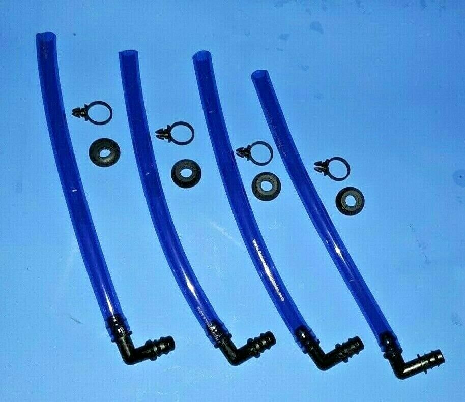 4 X Hydroponic Sight Level Tube And Drain Kit For Grow Buckets And Reservoirs