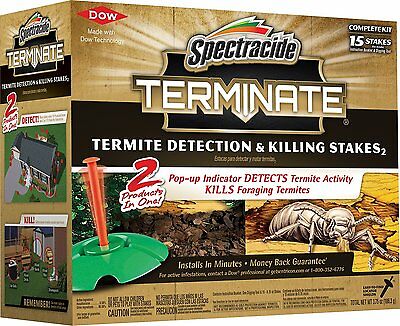 Spectracide Terminate Termite Detection And Killing Stakes New 15 Count