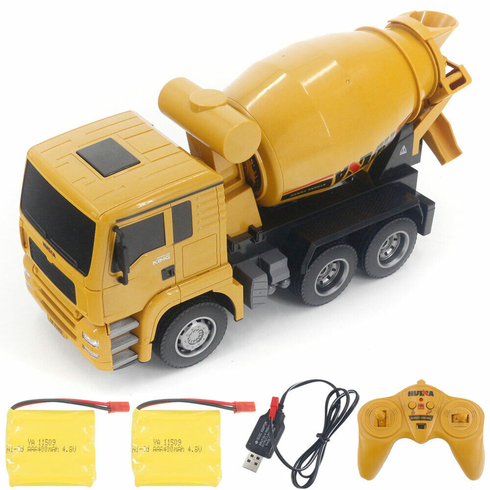 Huina 1333 1:18 6ch Rc Concrete Mixer Model Engineering Toy Rtr