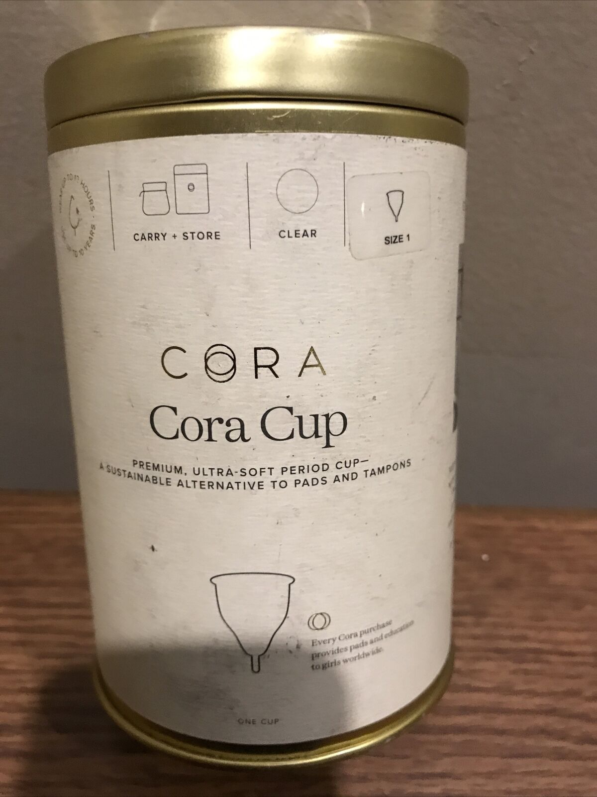 1 Of Cora Menstrual Cup Reusable Period Cup Sustainable Alternative Size #1  New