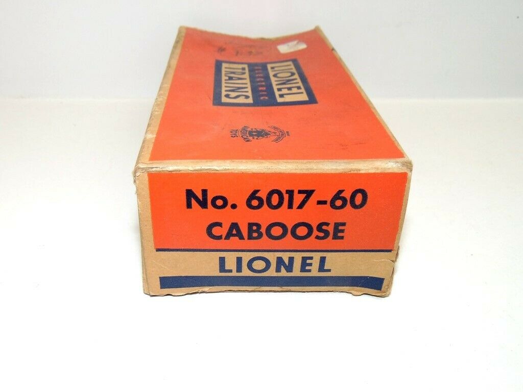 Vintage Lionel Trains Empty Box-#6017-60 Caboose Car Flap Missing