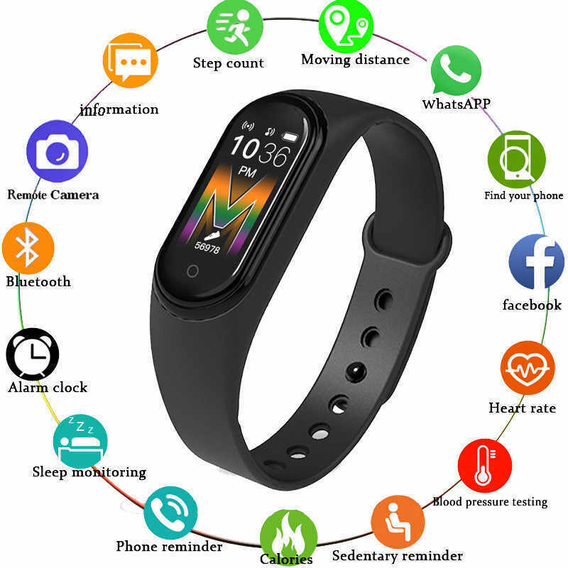 M5 Smart Band Watch Bracelet Wristband Fitness Tracker Blood Pressure Heartrate