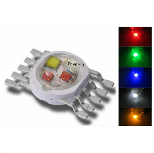 New 15w Rgbwy Red Green Blue White Yellow 3w Each Chip High Power Led Light Diy