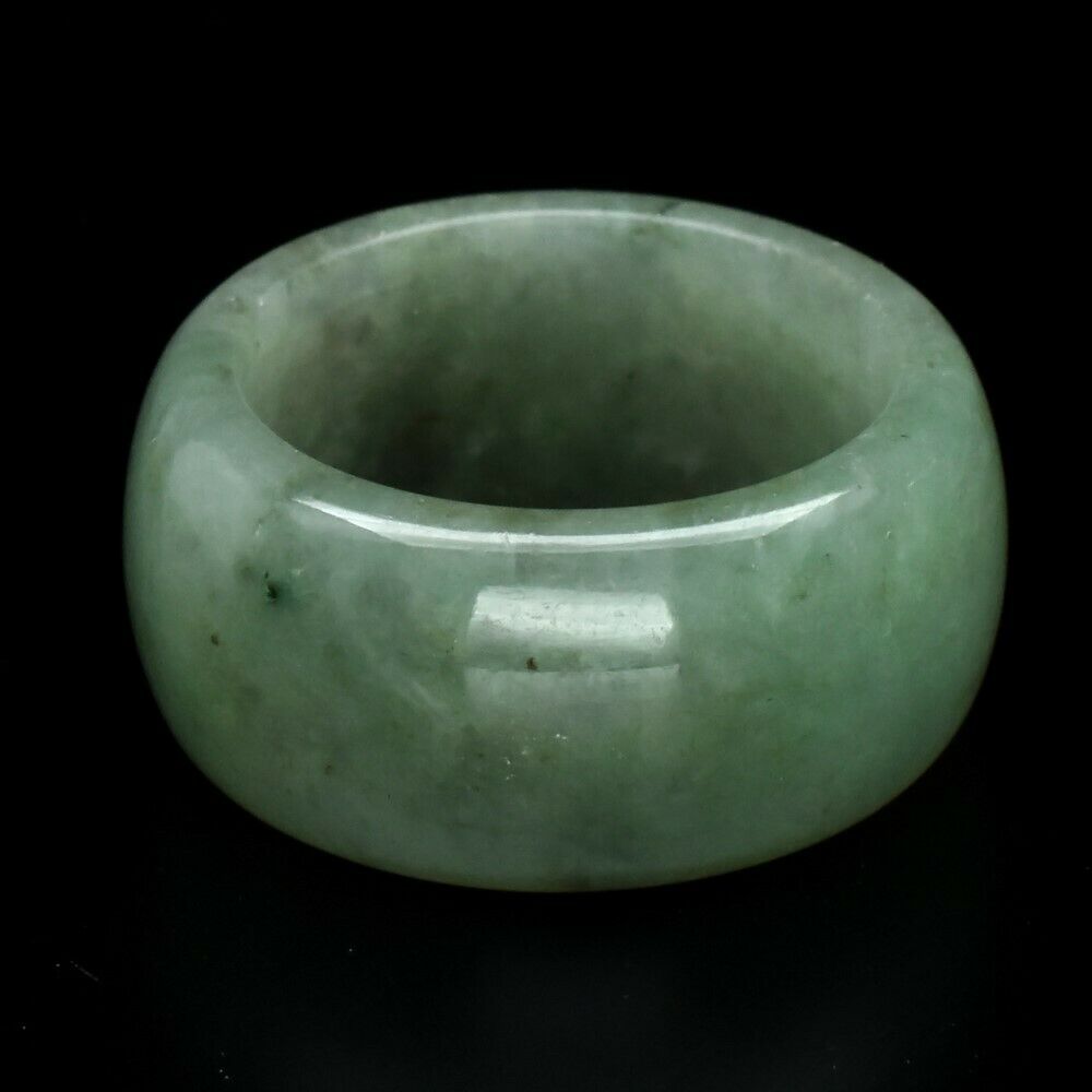 46.48ct Natural Green Jade Untreated Myanmar Ring Size 10.0