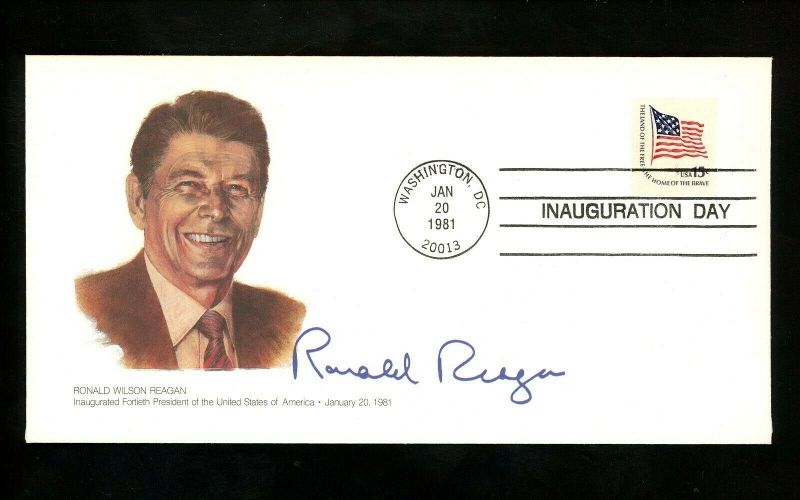 Us Inauguration Day Fdc Ronald W Reagan 1/20/1981 Fleetwood Rwr-i-66 Dc