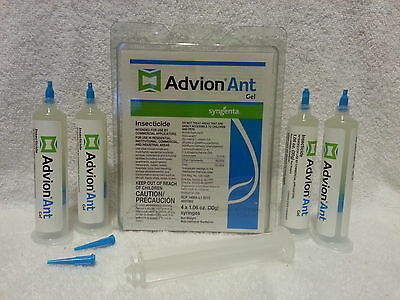 4 Tubes Advion Ant Control Bait Gel Kill Argentine , Black , House Pavement Etc.