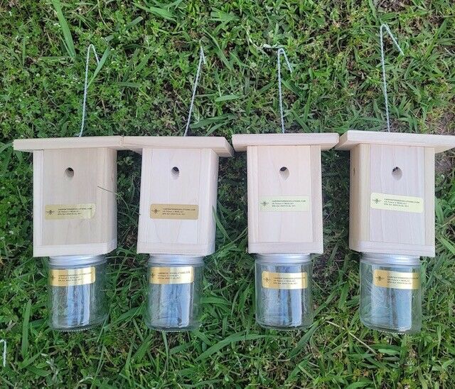 Carpenter Bee Traps Pressure Treated Hand Made Set Of 4 Free Shipping
