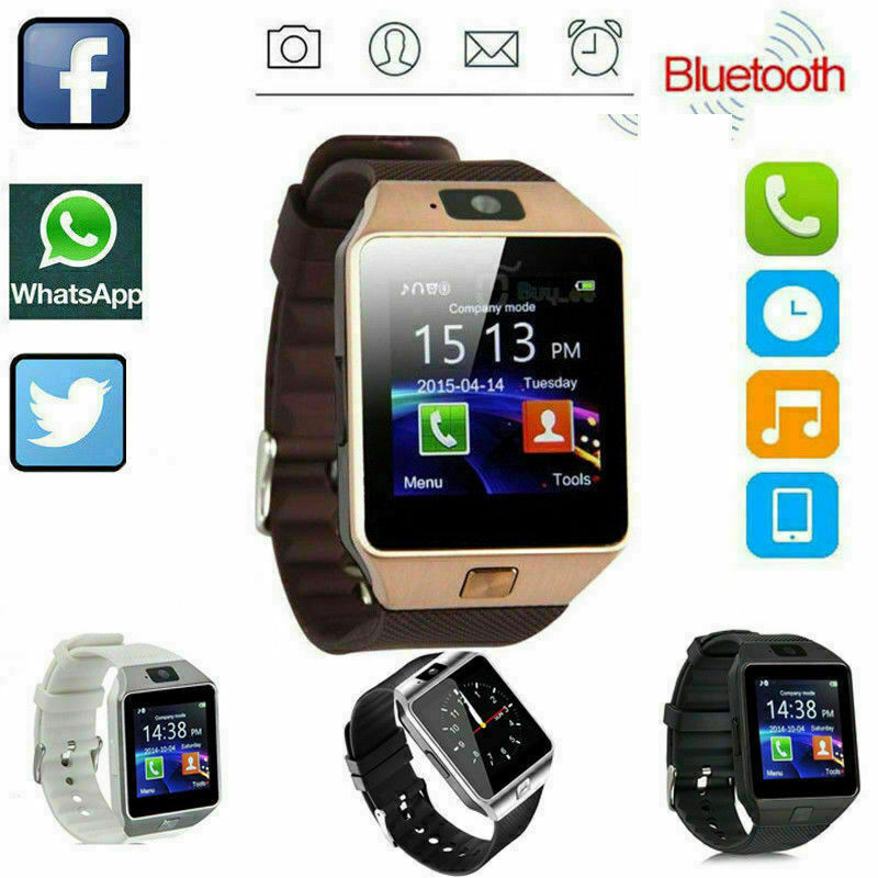 Dz09 Bluetooth Smart Watch Camera Phone Gsm Sim For Ios Iphone Android Samsung