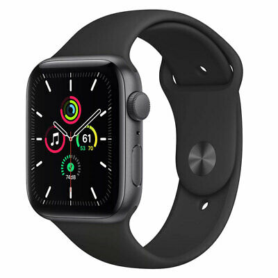 Apple Watch Se (gps) 44mm Aluminum Case Black Sport Band - Space Gray Mydt2ll/a