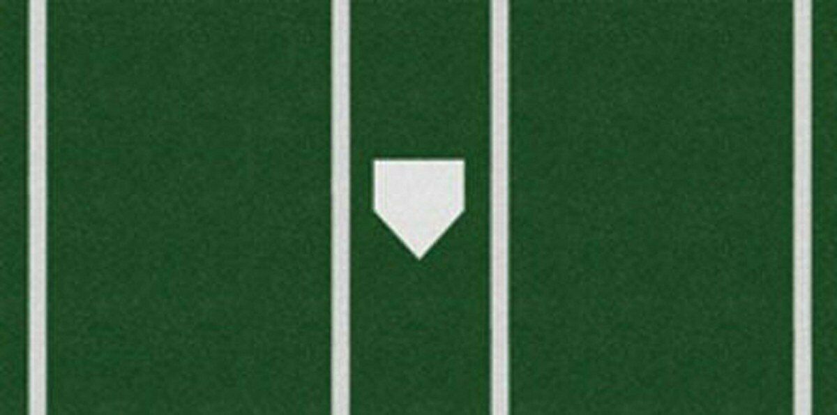 Trigon Proturf Baseball 7' X 12' Green Mat Batters Box