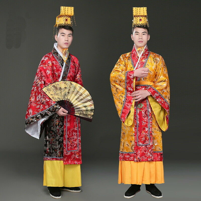 China Emperor Of Qin Dynasty Imperial Robe Dragon Robe Performance Props Wear