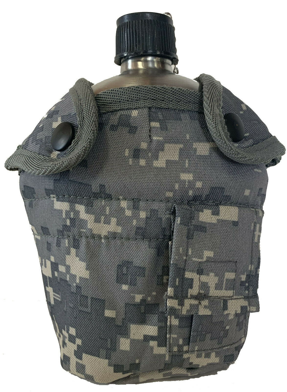 G.i. Style 1 Qt. Stainless Steel Canteen With Cover