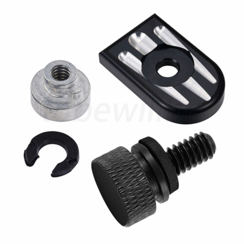 Seat Bolt Tab Screw Mount Knob Cover Nut Fit For Harley Road Street Glide 96-up
