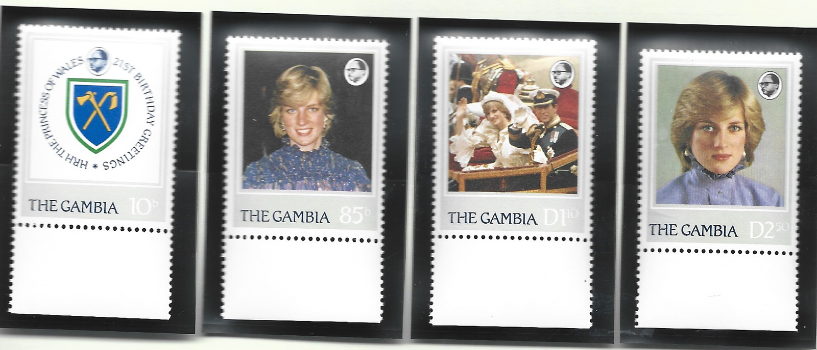 Gambia Stamps Scott #447 To 450, Mint Never Hinged