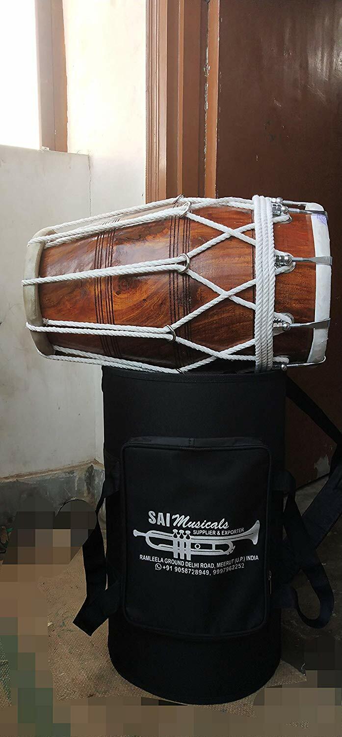 Dholak Drums T Rope Tuned Made With Mango Wood Dholki Dhol Dholak