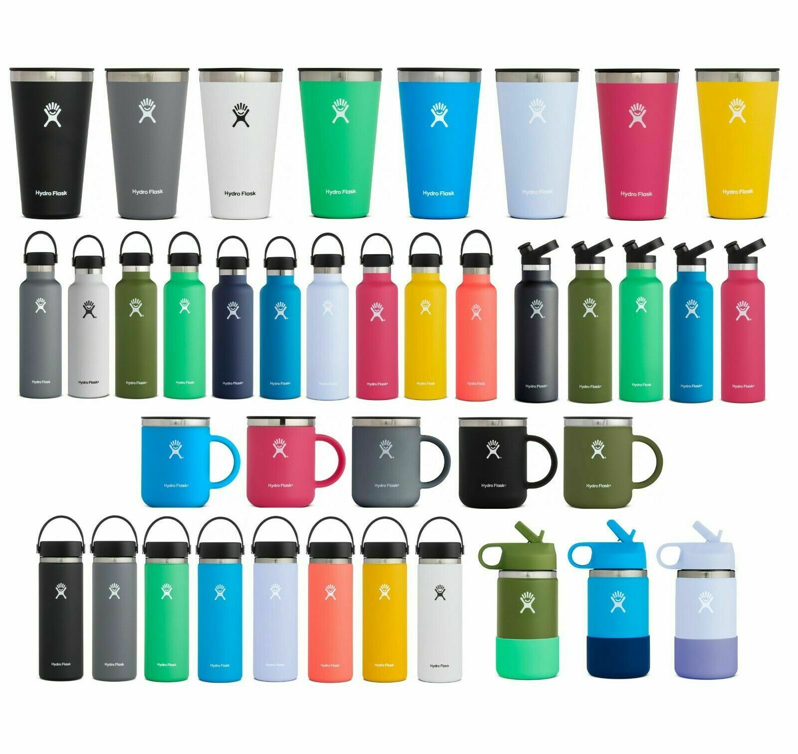 Hydro Flask 12~128oz Wide/standard/tumbler/coffee Mug/cooler Cup/growler/oasis