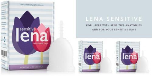 Lena Sensitive Menstrual Cup Size Small, Clear For Regular Flow